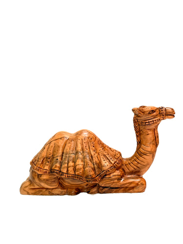Olive Wood Camel Statue