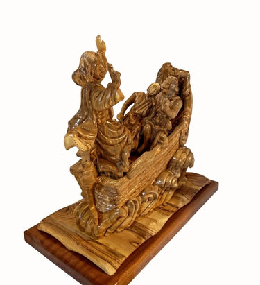 Calm the Storm – Olive Wood Sculpture