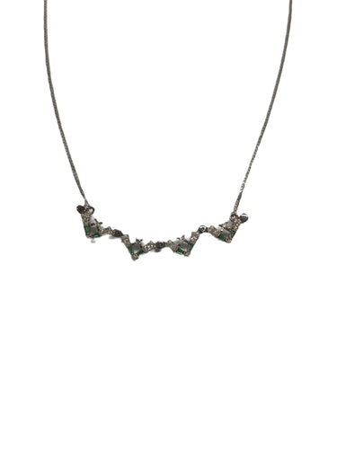 Jerusalem Cross – White Gold, Diamonds & Emeralds