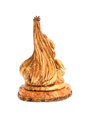 One Piece Of Wood Holy Family With The Angel