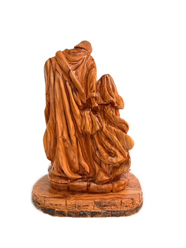 Olive wood holy family