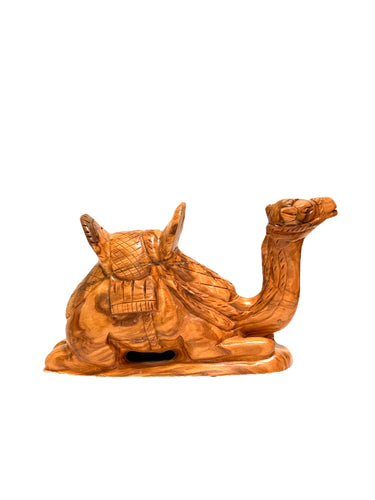 Olive Wood Camel Statue