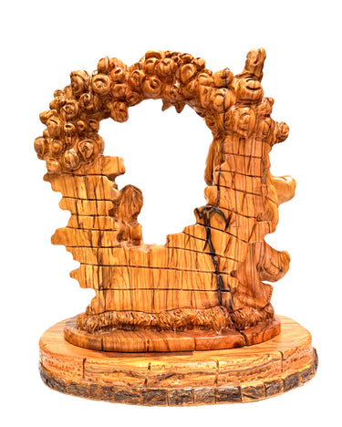 One Piece Olive Wood Holy Family