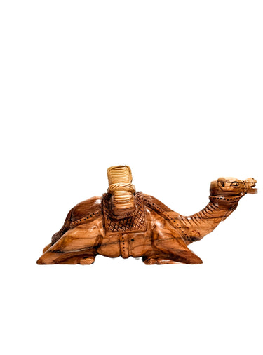 Olive Wood Camel Statue