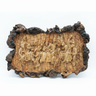 Last Supper Olive Wood Carving - White Background